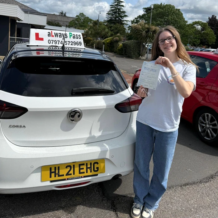 Practical driving test pass